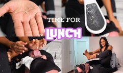 Toenails and Foot dust - I use my slave like a real trash - Mistress Enola ( 4K)
