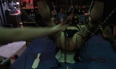 cbt stretching this dick and whipping it sissy slut