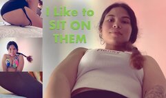 I like to SIT ON THEM - 720 - Giantess Kelly