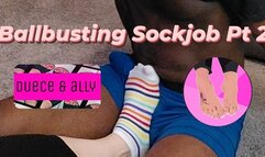 Ballbusting Sockjob Pt 2