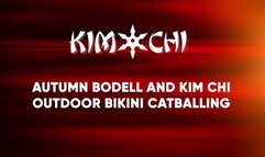 autumn bodell and kim chi outdoor bikini catballing