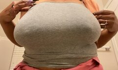 Huge mega Ebony milf tities and size 11 Feet