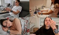 Emilia - stuck in huge Invicta watch for 3 days - part 2