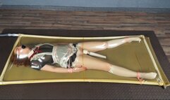 High school girl with pink bondage and vibro