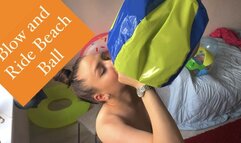 Blow and Ride Beach Ball