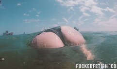 wmv Free diving fins under open sea sexy latina goddessmv