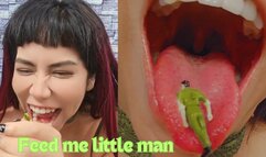 Vore my tiny boyfriend like a food