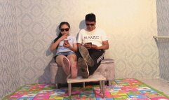 The dirty soles of the king and queen