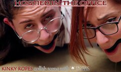 HOGTIED IN THE OFFICE - bondage - humiliation - domination - milf - young