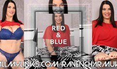 1285-Red Top Blue Lingerie