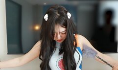 AYANAMI REI got her armpit tickled