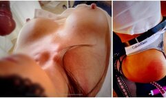 BDSM Knky morning, trying the new Fucking Machine for the first time. Final Face Fuck Creampie. -