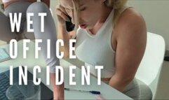 coworker desperately peed during a phone conversation