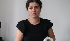 Tears, red eyes, nose blowing