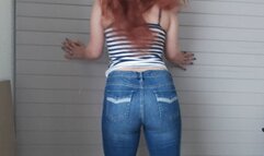 Farting in jeans (fart fetish )