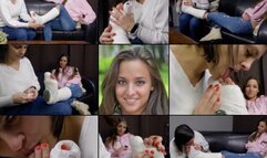 Amirah SLWC with Toe Spica Just Visiting for Some Toe Massage and Sucking (in HD 1920X1080)