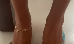 Baby Blue Polish & Flip Flops