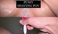 Pussy Shaving POV: Big Clit