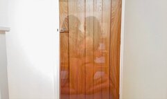 Danni Foxx and Charlie Monaco behind the door bondage!