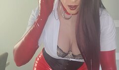 Secretary Tania masturbates