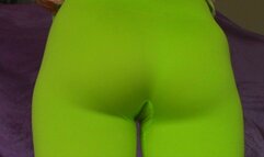 Neon Green Yoga Pants Ass JOI