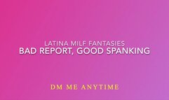 Bad Marks At School Means A Spanking