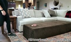 Licking sweaty gym shoes