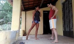 Sexy model ballbusting