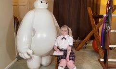 Naughty School Girl Fucks Inflatable Baymax