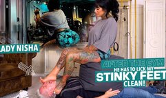 After pull training, my socks and feet are licked! ( Foot Domination with Muscula Lady Nisha ) - FULL HD wmv