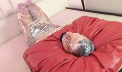 FACESITTING WITH COMPLETELY MUMMIFIED SLAVE IN SPECIAL CHRISTMAS TAPE BY NATASHA CRUEL AND DANIEL SANTIAGO CAM BY ALINE FULL HD