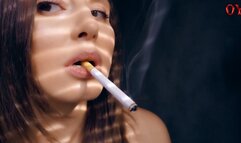 Extreme close-up smoking