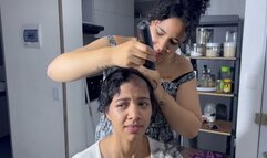 1080P OMG CANT BELIEVE SHE DID IT SHE SHAVE HEAD 4 MY FANS