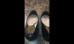 Fucking After Church As Debbie Wears Her Sexy Mini Dress and Black Patent Michael Kors Stiletto Spiked Heel Pumps Which She Digs Into Hubby