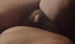 Jerking off to a lesbian porn video while showing you my feets