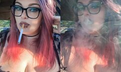 Smoking a 100 with the windows rolled up