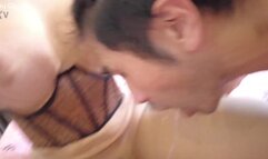 Two way anal action with gorgeous big dick ts Valentina Marques