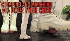 Marching and Stomping All Over Your Cock in White Boots - (Edited Version) - TamyStarly - Trample, Crushing, Trampling, Bootjob, Ballbusting, CBT