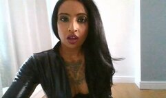 PVC Bodysuit and ThighBoots Jerk off to Cum In my Mouth