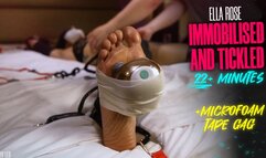 Newcomer Immobilised and Tickled - Ella Rose Microfoam Tape Gag (Full HD 1080p, 50fps)