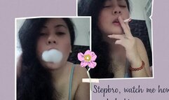 step bro watch me i do big snaps RP - POV - ASMR