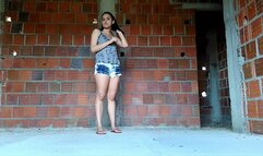 You get horny just looking at my legs breaking your balls - Session 2