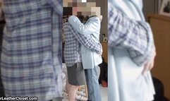 Blue Leather Fantasy Fuck Fingering