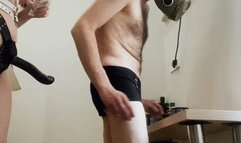 Pegging Queen| Mistress punishes nasty whore for he disgusting behavior