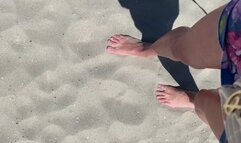 Feet in the sand