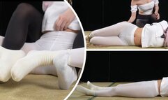 EMshibari aoao traing zero white socking bondage