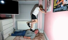 Schoolgirls Trampling School Shoes