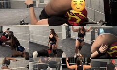 skinny male gets destroyed by giantess female