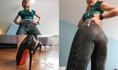 Katya spits on her slave POV who didn't do his housework