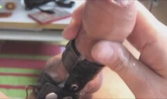 Close up ruined orgasm sex toy